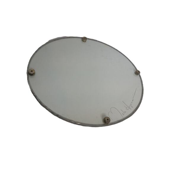 Vintage Agraria Oval Toile Vanity Tray Signed Gumps San Francisco - Picture 4 of 6